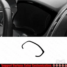 For Ford Edge 2015-2022 Bright Black Car Central Console Dashboard Panel Trim 1*