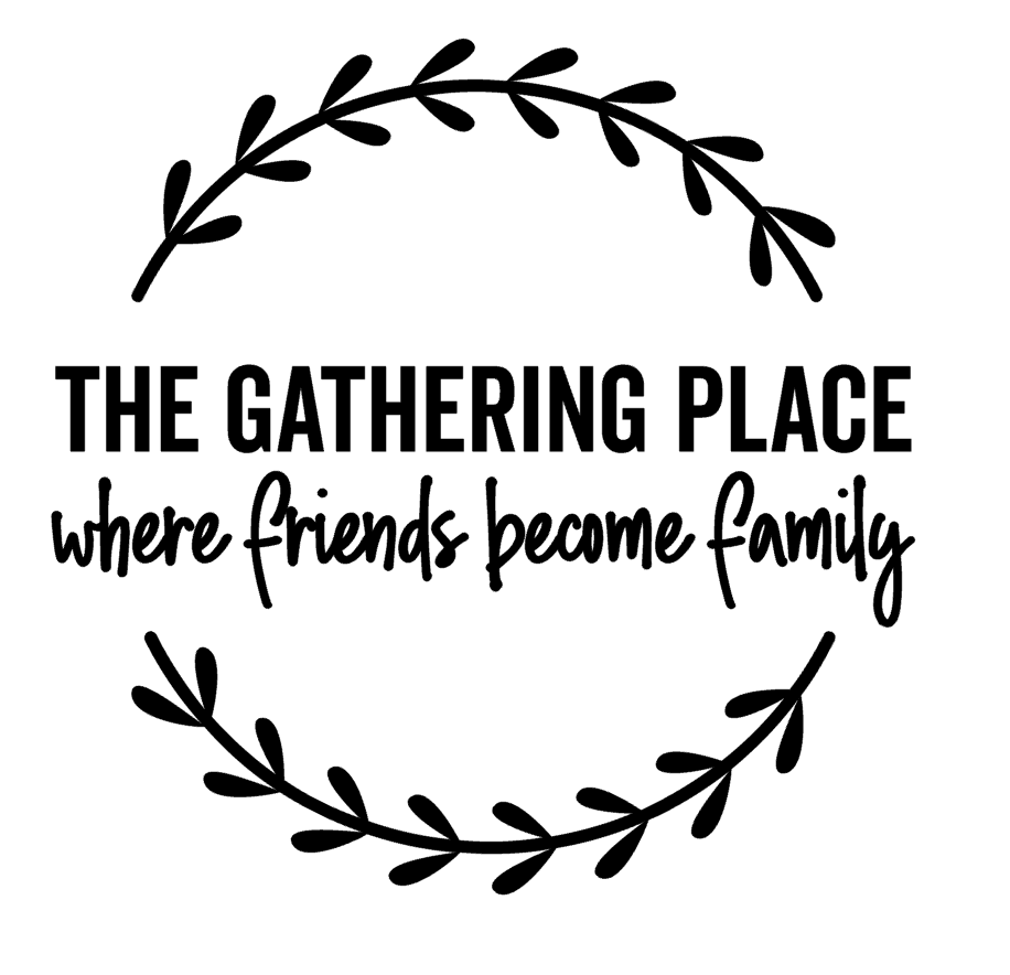 The Gathering Place Where Friends Become Family Vinyl Decal Sticker a2560