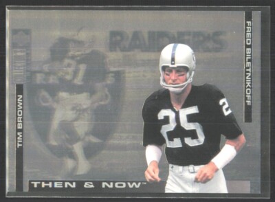 1994 Collector's Choice Then and Now Fred Biletnikoff Tim Brown #2