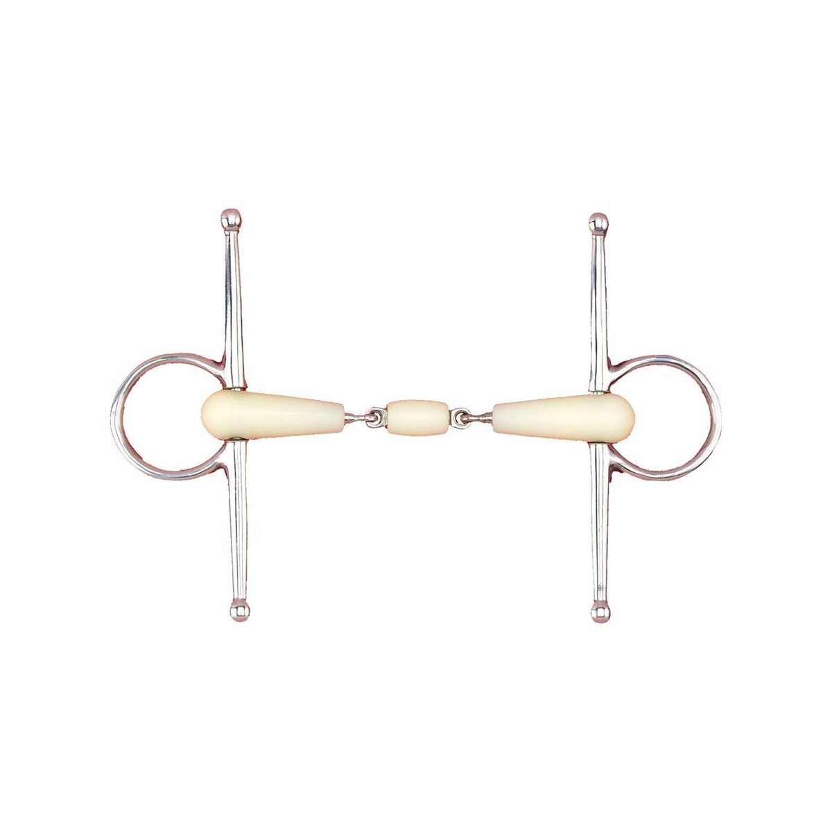 HAPPY MOUTH Double Jointed Roller Mouth Full Cheek Bit - Apple
