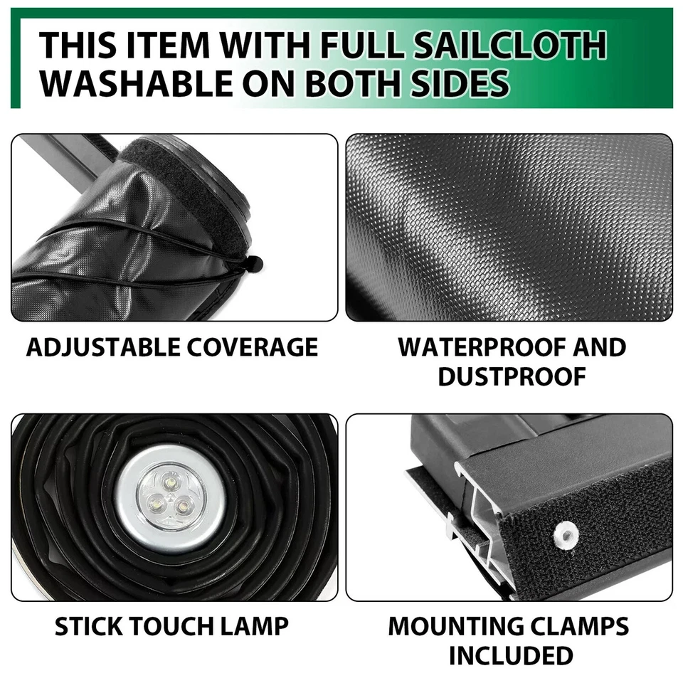 Capa capota macia enrolável 6,5/6,6 pés para cama curta Silverado Sierra 1500 88-07 - Imagem 4 de 4