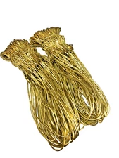 100 Metallic 16” Gold Stretch Loops  Pre-Tied Bows  Gift/Candy Boxes SHIPS FREE