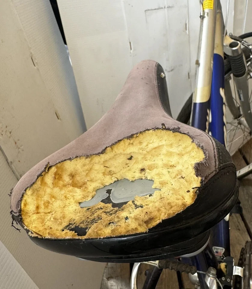 Bicicleta de montaña vintage gigante Cypress para hombre talla pequeña azul necesita reparación menor Foto 4 de 4