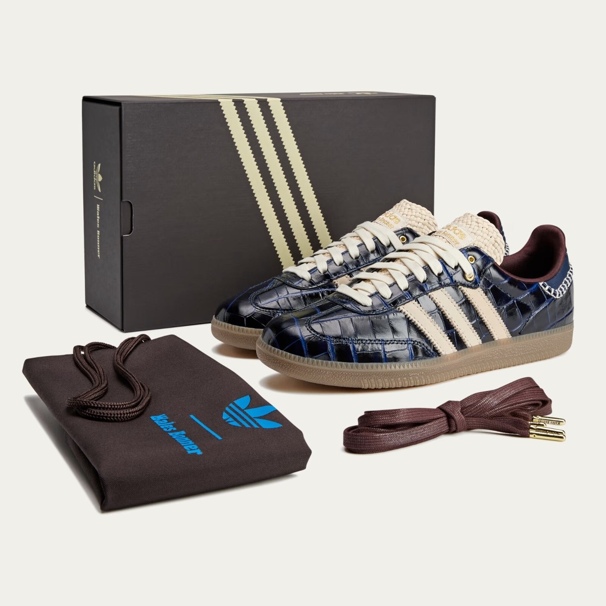 Adidas x Wales Bonner Samba Collegiate Navy Wonder White