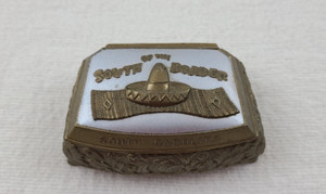 Vintage South Carolina South of the Border Metal Souvenir Trinket Box