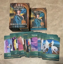 Life Purpose Oracle Cards Doreen Virtue Complete 44 Card Deck & Guide Book w/Box
