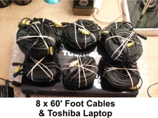 Lorex 8 Camera (cabled) Security System, with DVR and Laptop