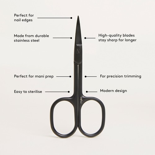 Mylee Steel Manicure Tools Nail Cuticle Pusher Clipper Scraper Nipper Scissors - Picture 36 of 45