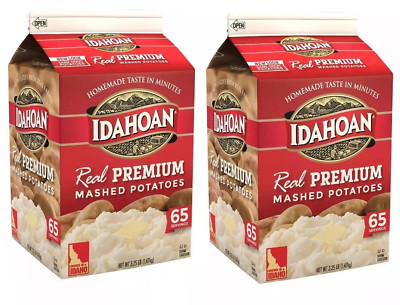 Idahoan Mashed Potatoes Easy Instant Tasty Homemade Food Bulk 2 Boxes x 3.25Lb