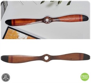 Vintage Wood Airplane Propeller Wall Decor Antique Model Aviation