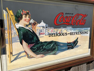 コカコーラ　Coca-cola PUB mirror sign　廃番品 コカコーラ Coca-cola PUB mirror sign 廃番品 ペア！1950's KOOL
