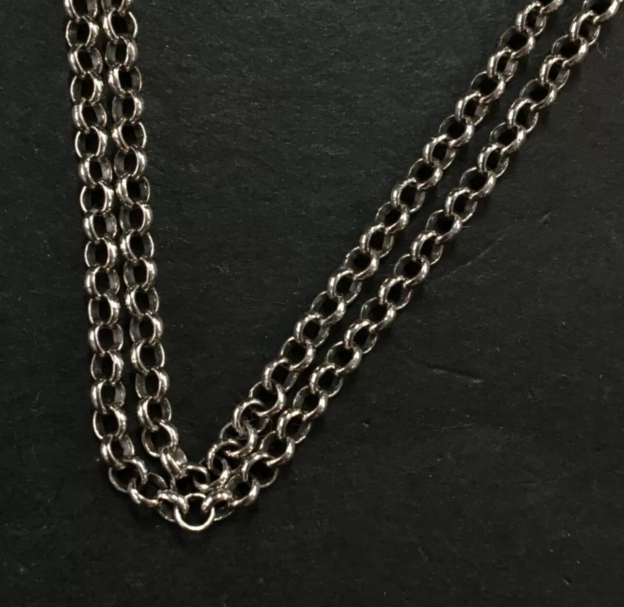 Authentic GUCCI Arabesque Interlocking G Silver 9… - image 4