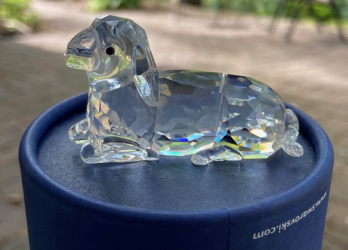 SWAROVSKI マザーシープ 「631437」 6cm SWAROVSKI Crystal ““Mother Sheep Lying” Figurine (# 631 437) Mint