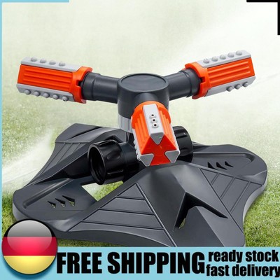 Garden Sprinkler 3 Fork Water Sprayer Automatic 360 Degree Rotating Plastic