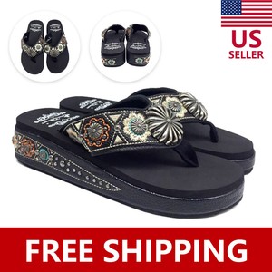 womens western flip flops