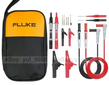 Electronic Multimeter Test Lead Kit Alligator Clips Needle Probe For Fluke Meter