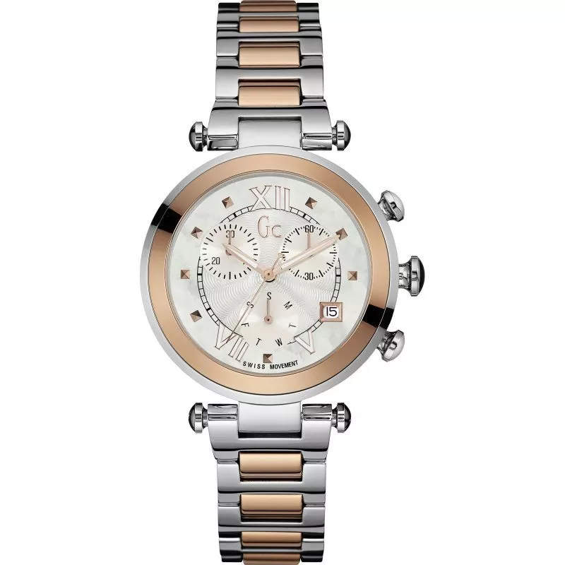 Guess GC Y05002M1 Lady Chic Women s Watch Rose Gold Silver