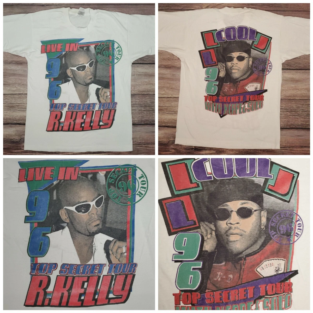 RARE Vintage OG R KELLY LL Cool J Live in 96' Top Secret Tour Hip