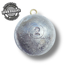 2lb Cannonball Sinkers: up to 5pk/10lbs | Handcrafted By Down Riggers ,LLC