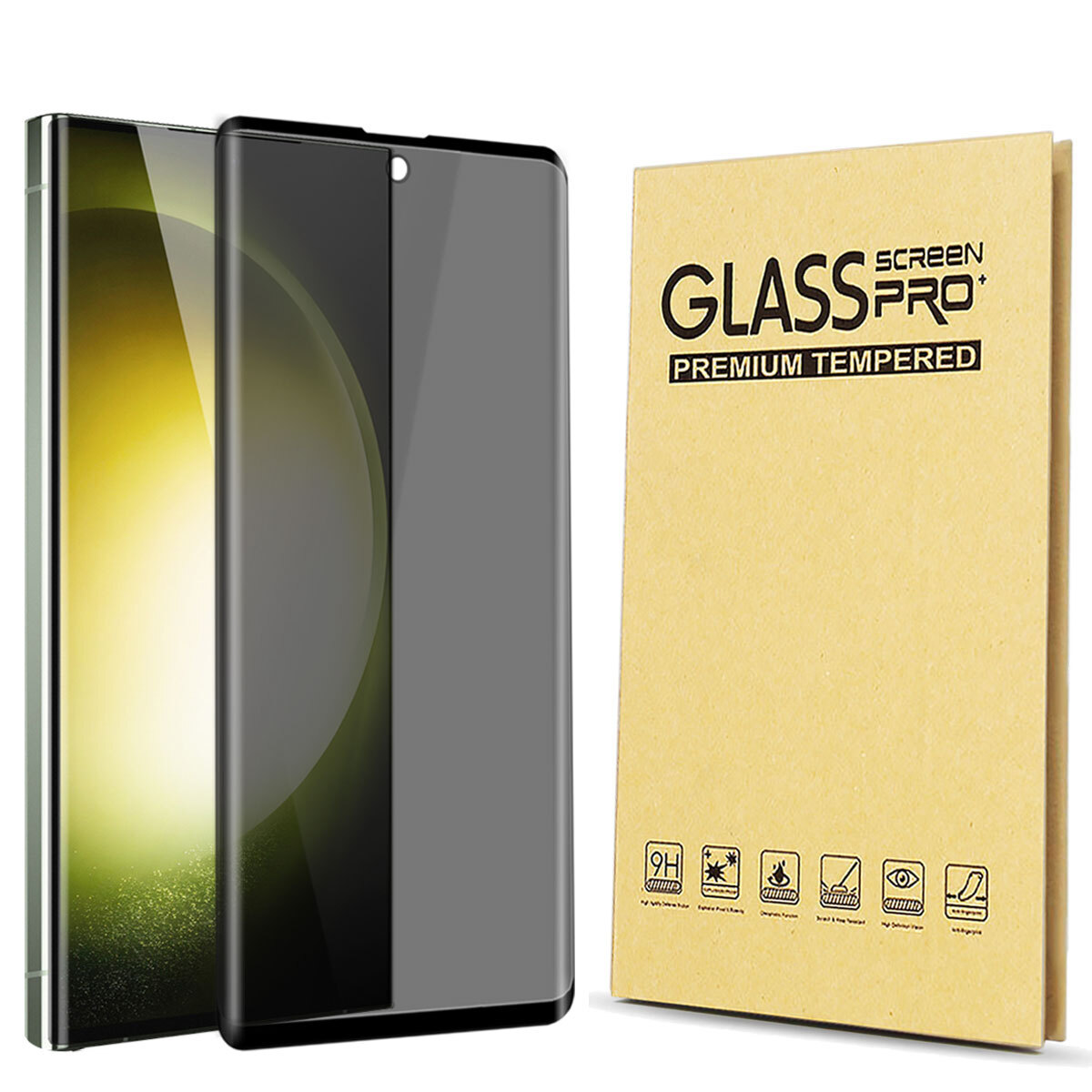 For Samsung Galaxy S23 S22 Ultra Tempered Glass Screen Protector