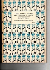 The Boy's Book of Songs No11 Clarendon Song Book Series Piano edition 2s 6d