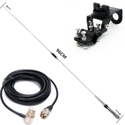 Nagoya NL-770R 144/430MHz Dual Band Car Ham Radios Antenna & RB-46 Base 5M Cable