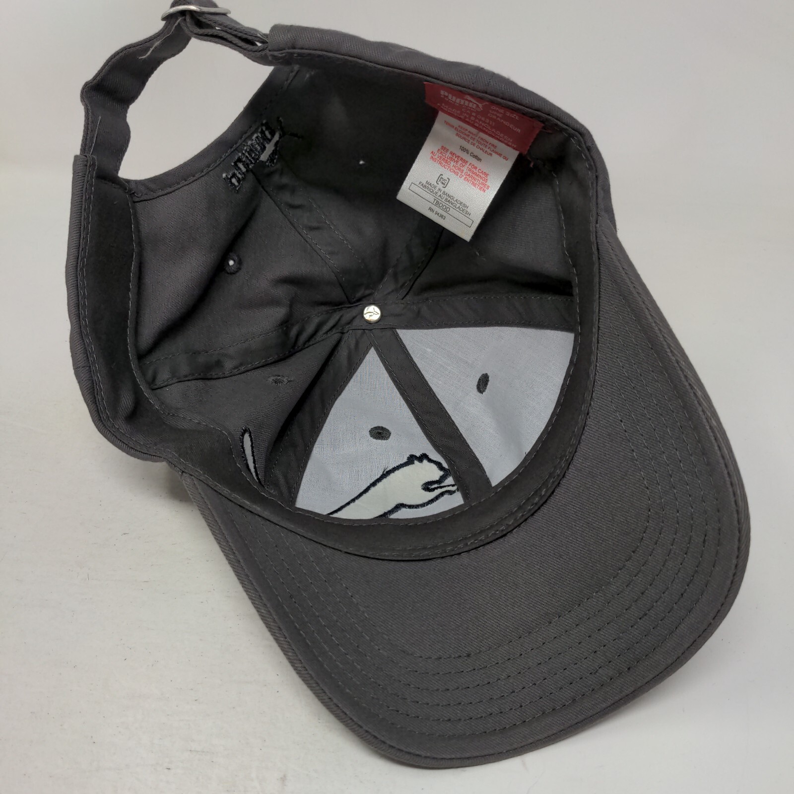 Puma Slideback Hat Gray One Size Embroidered Logo… - image 7