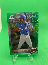 Yeison Morrobel 2022 Bowman Chrome 1st Bowman Green Mojo Refractor #/99 RC