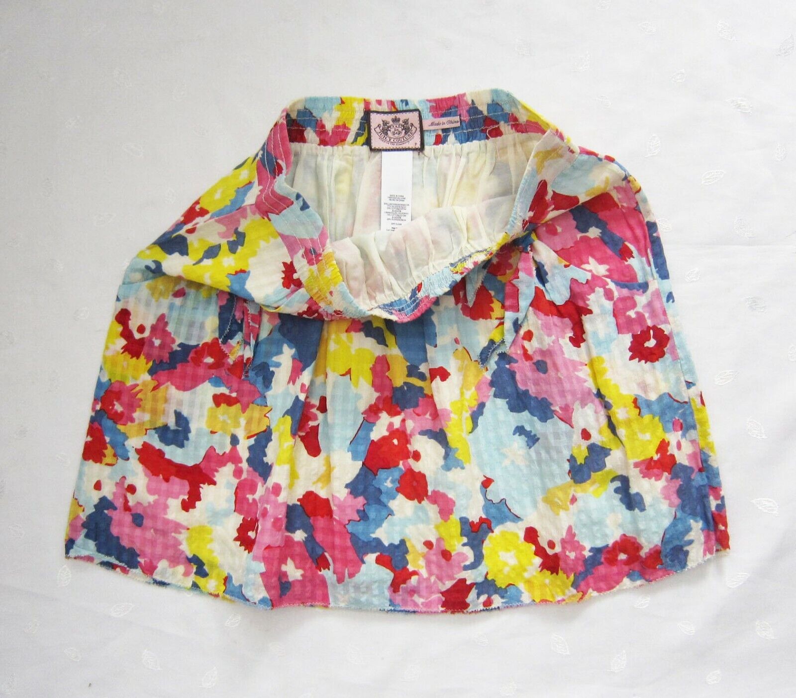 JUICY COUTURE Floral Watercolor Silk Mini Skirt S… - image 4