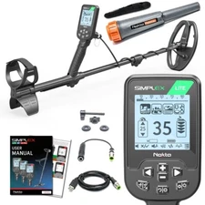 Nokta Simplex LITE Next Generation Waterproof Metal Detector + Nokta Pinpointer