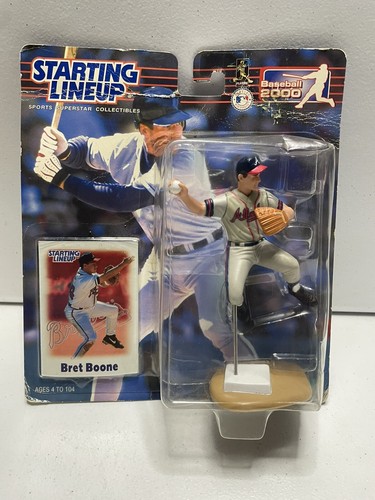 Bret Boone Starting Lineup 2000 Series Card & Figure on Card Hasbro MLB Braves