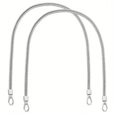 2pcs 24inch Snake Chain Handbag Chain Strap Flat Shoulder bag Strap Replacement
