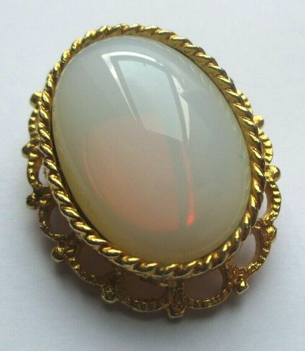 Grande Broche Vintage Résine Pastel, Bijou Créateur Unique, Parfait état