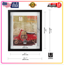 Floating Frame for Displaying Documents,Diploma,Certificate,11x14 8-1/2x11,Black