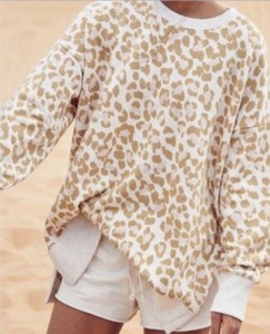 oversized leopard sweater
