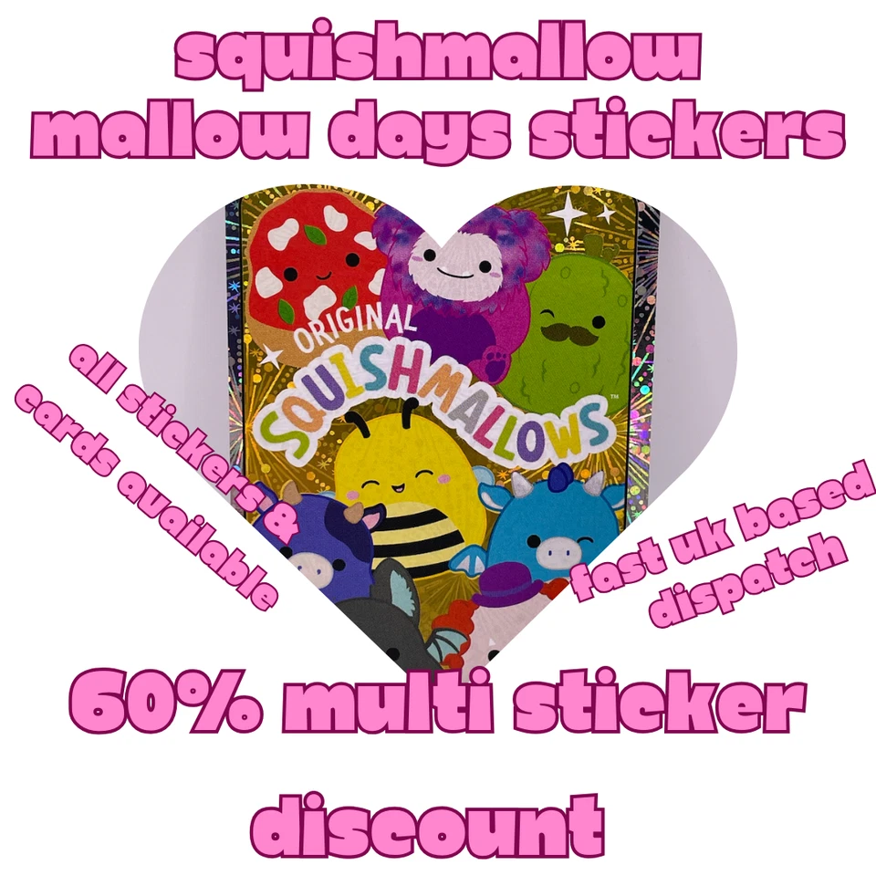 Panini Squishmallows 'Mallow Days' Single Stickers - 60% Multi Buy Discount 2024 - Image 1 of 1