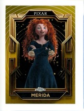 2025 TOPPS CHROME PIXAR #54 MERIDA, BRAVE GOLD BASE CARD