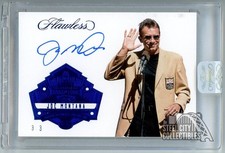 Joe Montana 2017 Panini Flawless Hall Of Fame Sapphire Autograph Card #HF-JM 3/3