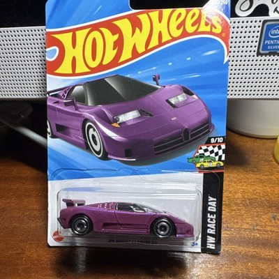 Hot Wheels HW Race Day 1994 Bugatti EB110 SS Purple Diecast Car 1:64