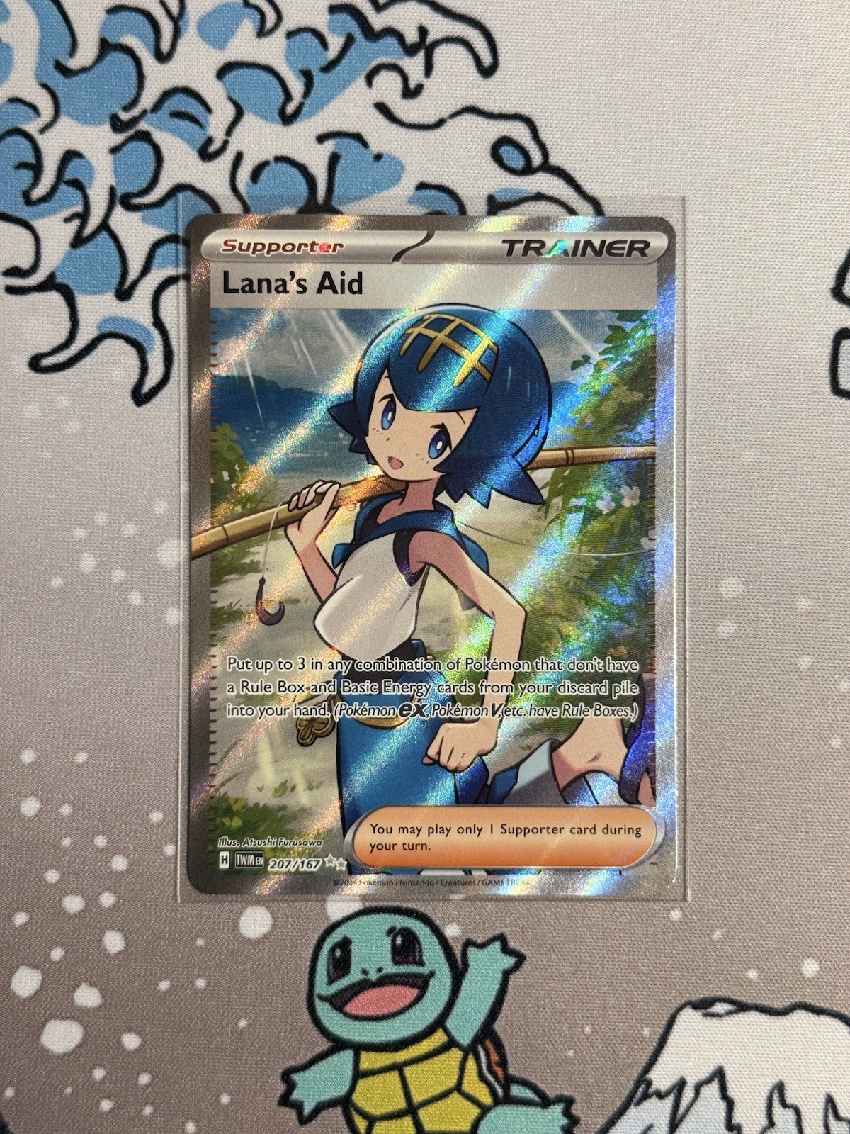 Lana’s Aid 207/167 Ultra Rare Full Art Twilight Masquerade Raw NM