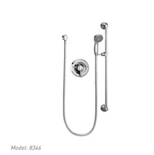 READ DESCRIPTION  MOEN Commercial Chrome Posi-Temp Handheld Shower 30” Slide Bar