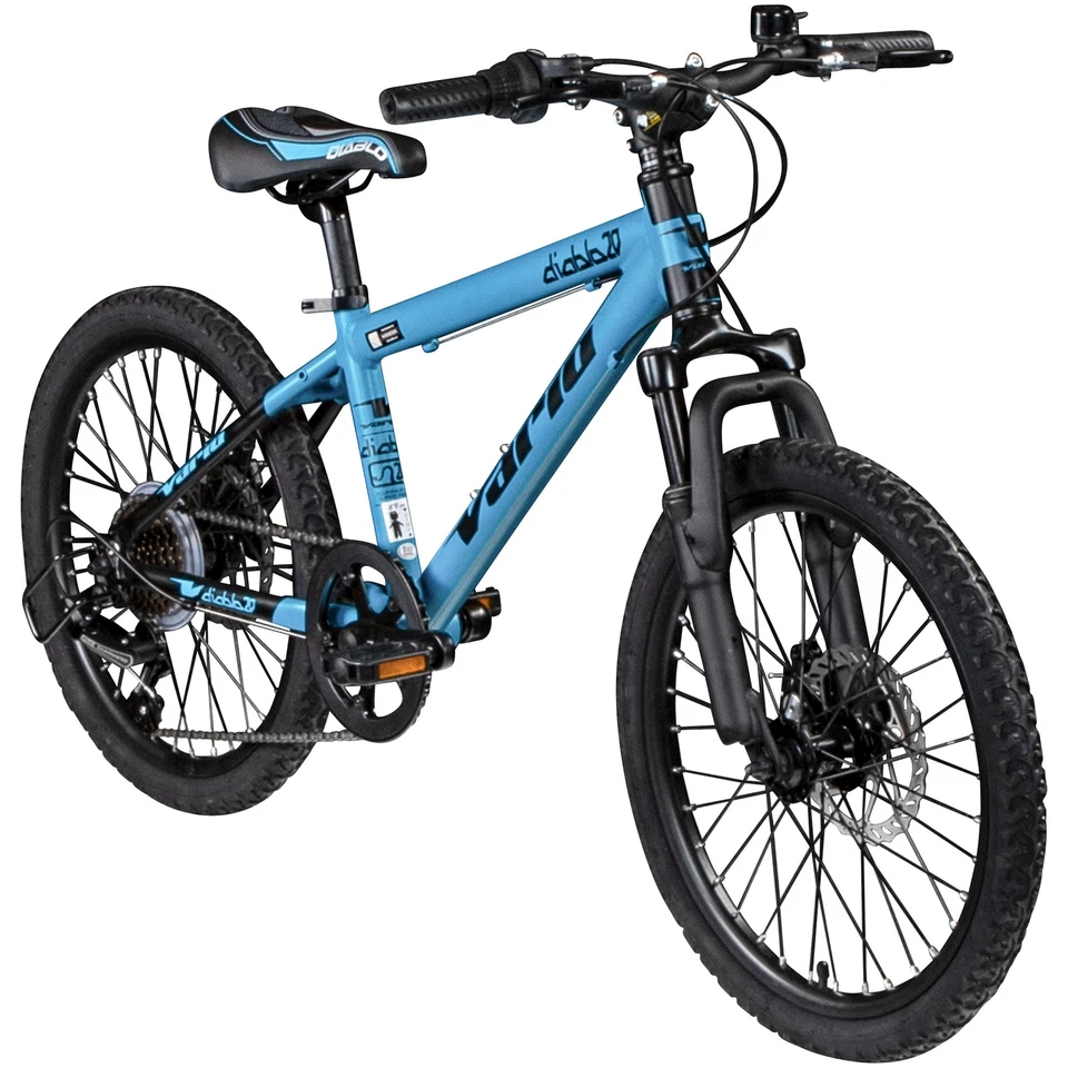 Vario XC Diablo Disk 20" Mountainbike Kinderfahrrad 6Gang MTB blau/schwarz 30cm - Bild 1 von 4
