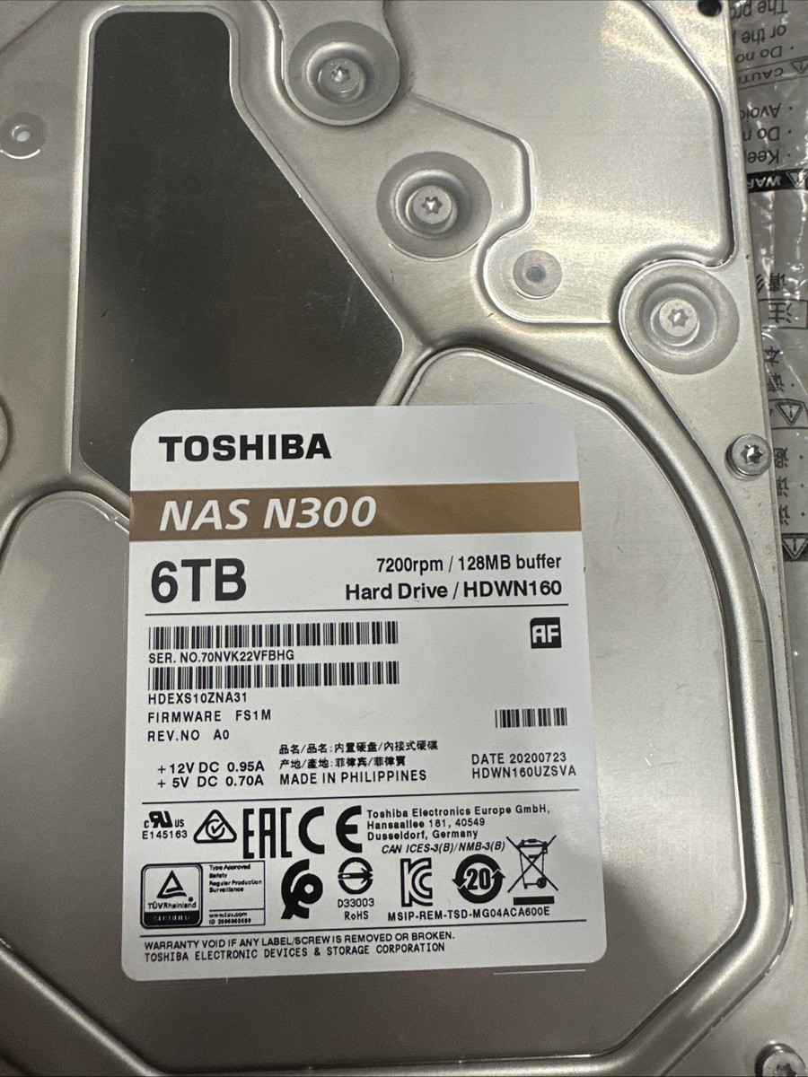 Toshiba N300 6TB 7200rpm SATA 3.0 3.5