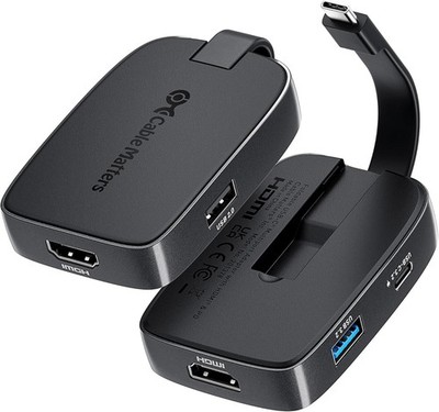Cable Matters 4-in-1 USB C Multiport Hub - faltbar - Thunderbolt 4 kompatibel