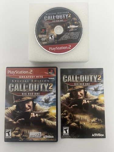 Call of Duty 2 Big Red One - Special Edition (Playstation 2, PS2) CIB - TESTED