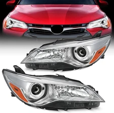 Headlight Assembly Compatible with 2015 2016 2017 LE SE XLE Toyota Camry Headlam