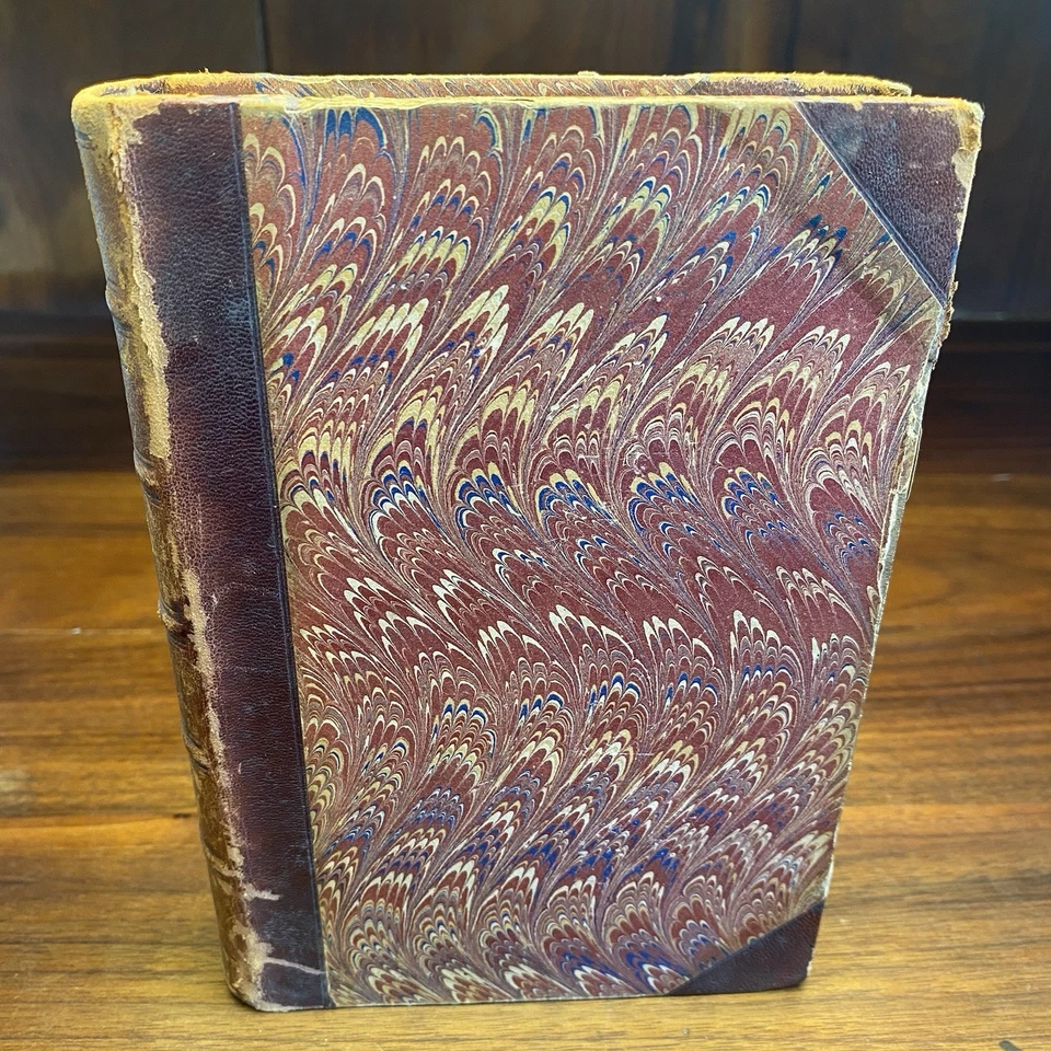 Washington Irving Tales Of A Traveller Life Of Oliver Goldsmith HC Marbled Foto 3 de 4