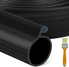 16.5 FT Garage Door Bottom Seal Rubber 0.35" Big P Bulb Bottom Garage Weather...