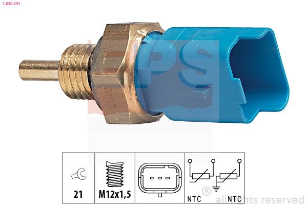 1X EPS 1.830.291 Sensor KüHlmitteltemperatur FüR Renault CitroëN Fiat Suzuki Peu-image