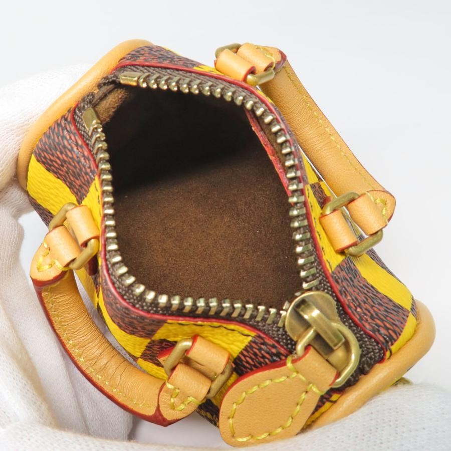 Louis Vuitton Pouch Damier Pop Mini Speedy M01694 Yellow Gold